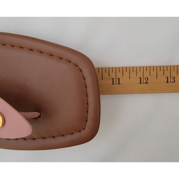 NWOT Aerosoles CARMINA Pink Leather Thong T-Strap Flat Sandals Women's 9M - Picture 10 of 10